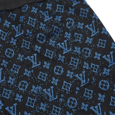 Шорты Louis Vuitton Blue Branded Print "Black" фото № 2
