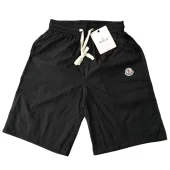 Шорты Moncler Solid Color With Small Logo "Black"