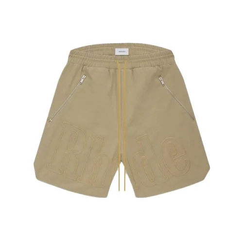 Шорты Rhude Large Logo With Text "Brown"