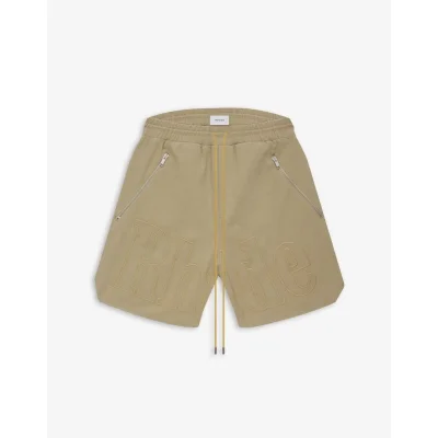 Шорты Rhude Large Logo With Text "Brown" фото № 2