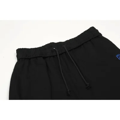 Шорты Vlone Every Living Creature Dies Alone "Black/Orange" фото № 6