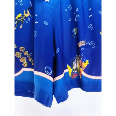 Шорты Casablanca Dark Seabed Aqualunger Print "Blue" фото № 4 Шорты Casablanca Dark Seabed Aqualunger Print "Blue" фото № 4