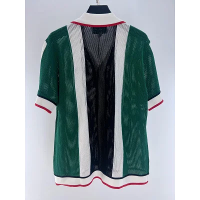 Рубашка Casablanca Red Romb White Outline "Green" фото № 4