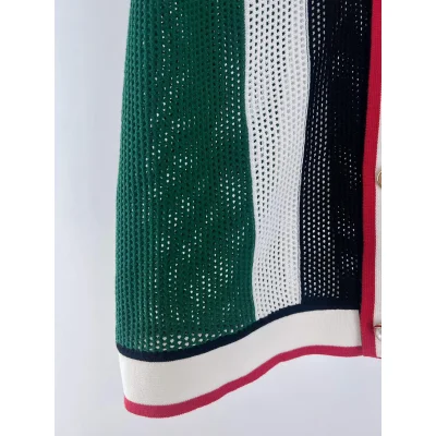 Рубашка Casablanca Red Romb White Outline "Green" фото № 3