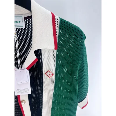 Рубашка Casablanca Red Romb White Outline "Green" фото № 2