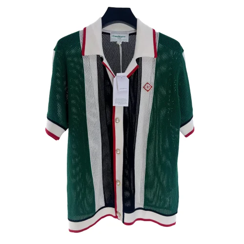 Рубашка Casablanca Red Romb White Outline "Green"