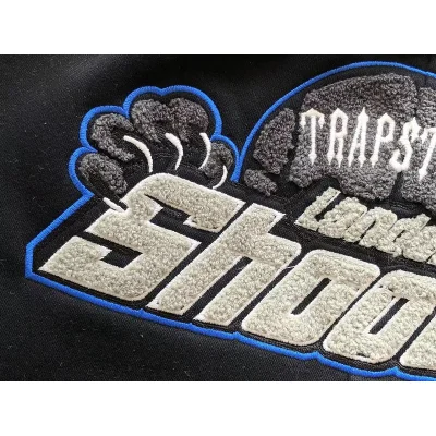 Штаны Trapstar Logo And Panther Outlined By Line "Black" фото № 3