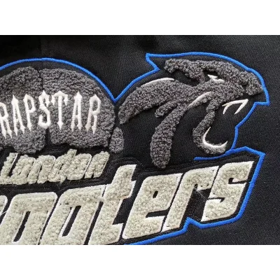 Штаны Trapstar Logo And Panther Outlined By Line "Black" фото № 4