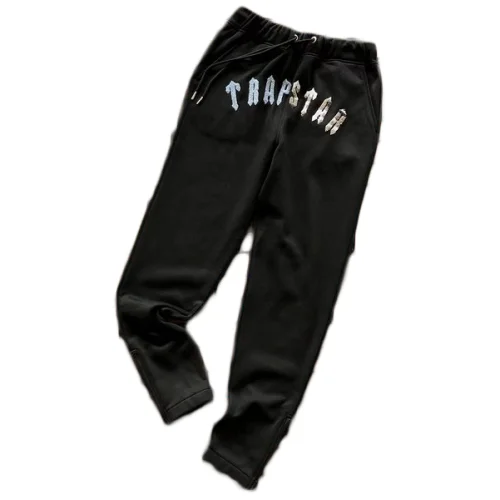 Штаны Trapstar Decorated By Stripe Along And Embroidered Logo Lettering "Black"