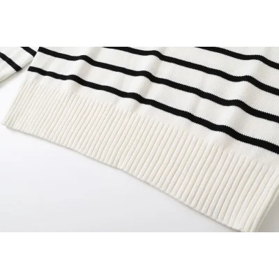 Свитер Amiri Striped With Red Logo "White" фото № 4