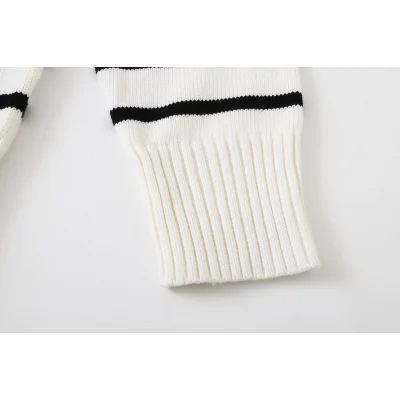 Свитер Amiri Striped With Red Logo "White" фото № 7