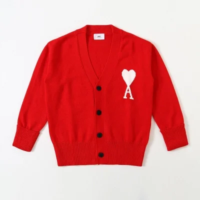 Кардиган Amiri V-Neck "Red" фото № 2 Кардиган Amiri V-Neck "Red" фото № 2