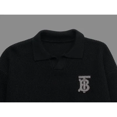 Свитер Burberry Frontside Print White Logo BT London England "Black" фото № 2