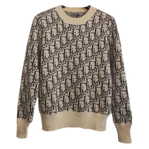 Свитер Christian Dior Many Logotypes Allsides Print "Beige"