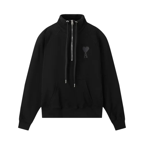Свитшот Amiri With A Zipper Collar "Black"