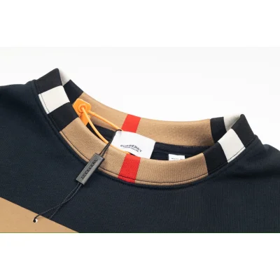 Свитшот Burberry Striped Collar "Black" фото № 3