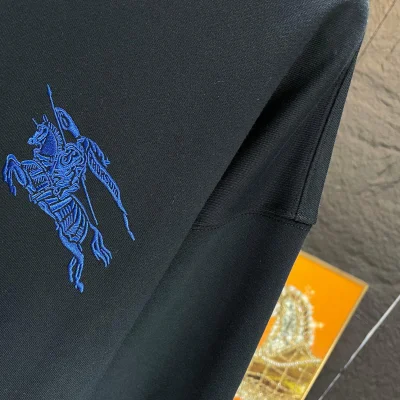 Свитшот Burberry Frontside Print Blue Warrior On The Horse "Black" фото № 3