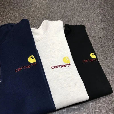 Свитшот Carhartt With A Small Logo - On The Zipper "Black" фото № 3 Свитшот Carhartt With A Small Logo - On The Zipper "Black" фото № 3