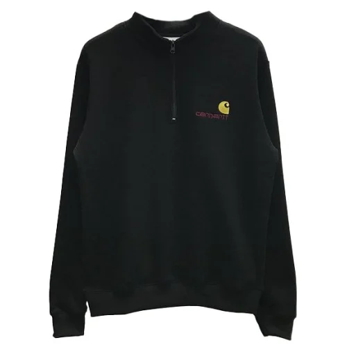 Свитшот Carhartt With A Small Logo - On The Zipper "Black"