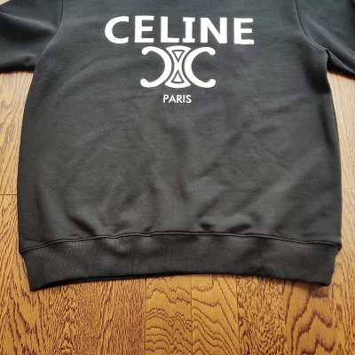 Свитшот Celine With The Labels Logo "Black" фото № 3