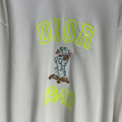 Свитшот Christian Dior Blue Dog "White" фото № 3