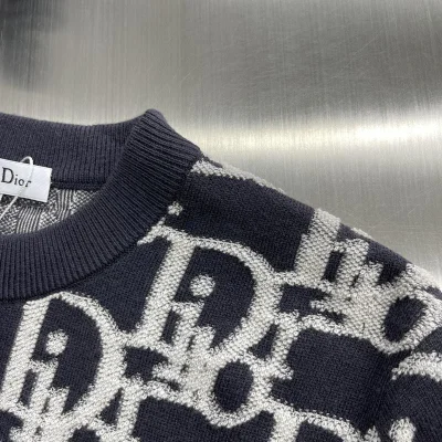 Свитшот Christian Dior Chaotic Dior Logos "Blue" фото № 5