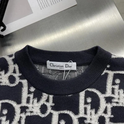 Свитшот Christian Dior Chaotic Dior Logos "Blue" фото № 4