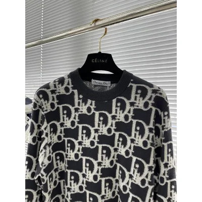 Свитшот Christian Dior Chaotic Dior Logos "Blue" фото № 3