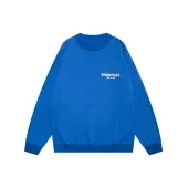 Свитшот Fear Of God With An Inscription On The Back And Text Logo "Blue"