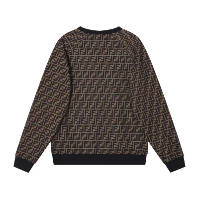 Свитшот Fendi With Yellow Stripes "Brown/Black" фото № 2 Свитшот Fendi With Yellow Stripes "Brown/Black" фото № 2