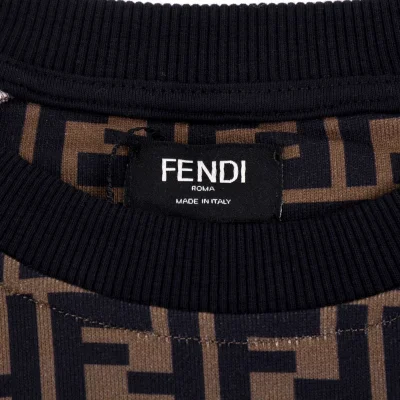 Свитшот Fendi With Yellow Stripes "Brown/Black" фото № 7 Свитшот Fendi With Yellow Stripes "Brown/Black" фото № 7