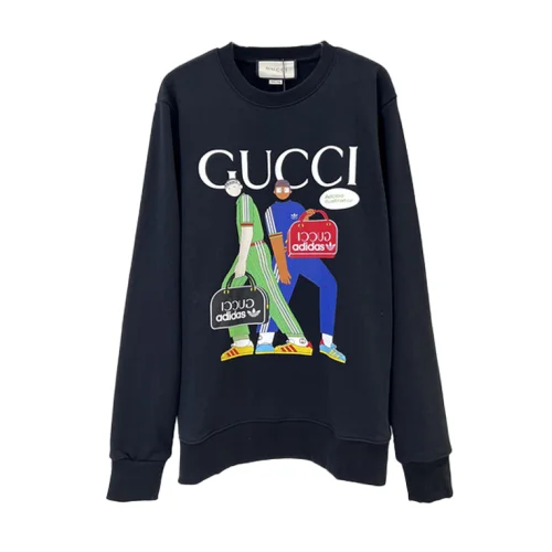 Свитшот Gucci X Adidas People With Brand Bags "Black"