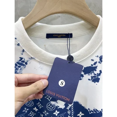 Свитшот Louis Vuitton Blue Glimpses Of The Brand "White/Blue" фото № 2