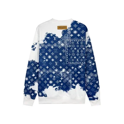 Свитшот Louis Vuitton Blue Glimpses Of The Brand "White/Blue" фото № 7