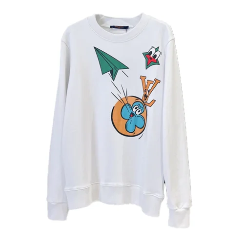 Свитшот Louis Vuitton Paper Airplane "White"