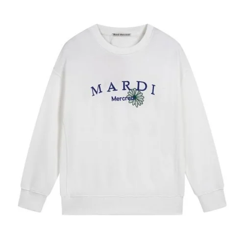 Свитшот Mardi Mercredi Text With Flower "White"