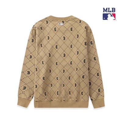 Свитшот MLB Long Sleeves Round Neck "Beige" фото № 2