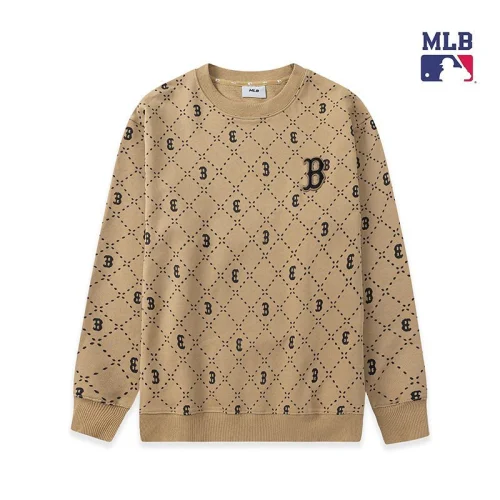 Свитшот MLB Long Sleeves Round Neck "Beige"