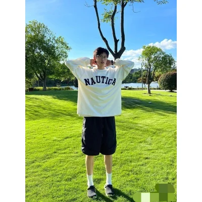 Свитшот Nautica Logo Inscription Front "White" фото № 3