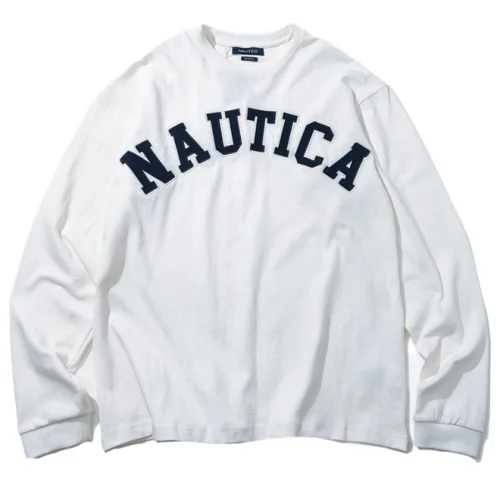 Свитшот Nautica Logo Inscription Front "White"