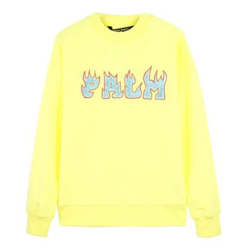 Свитшот Palm Angels Burning In The Fire "Yellow"