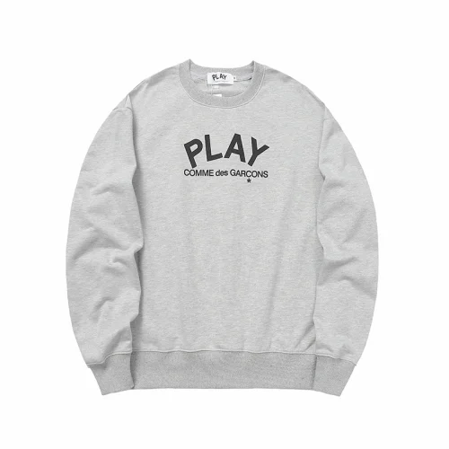 Свитшот Play Brand Name And Big Heart-Logo "Gray"