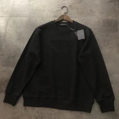 Свитшот Prada With Logo And Emblem "Black" фото № 4