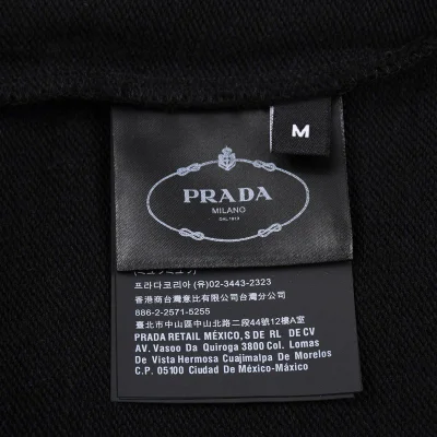 Свитшот Prada With Brand Emblem In The Center "Black" фото № 5