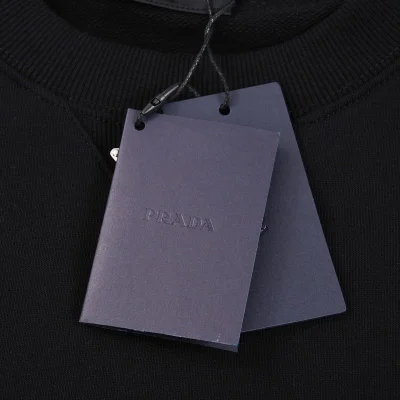 Свитшот Prada With Brand Emblem In The Center "Black" фото № 6