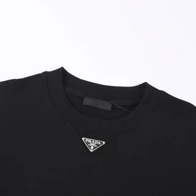 Свитшот Prada With Brand Emblem In The Center "Black" фото № 8