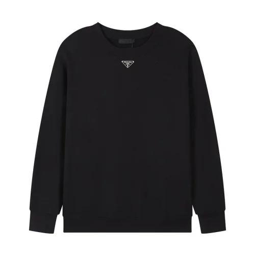 Свитшот Prada With Brand Emblem In The Center "Black"