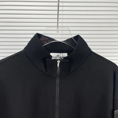 Свитшот Stone Island With Patch With Large Text - ZIP "Black" фото № 3