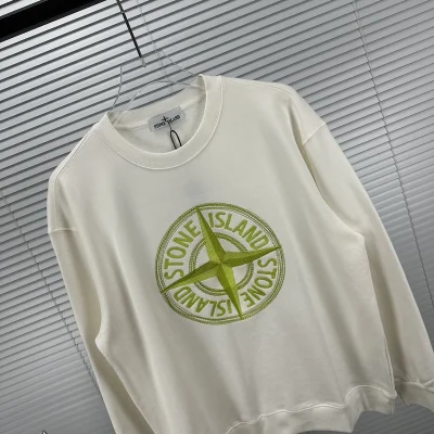 Свитшот Stone Island With An Embroidered Large Logo "White" фото № 5