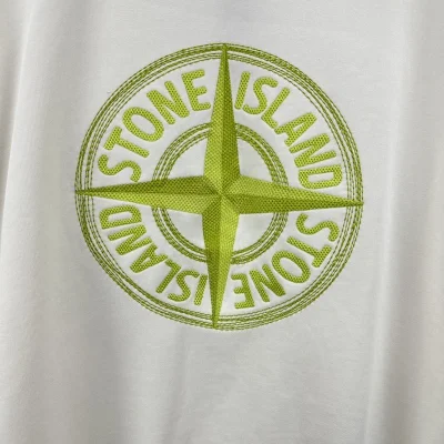 Свитшот Stone Island With An Embroidered Large Logo "White" фото № 7